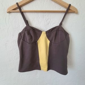 UO color block bustier- size medium